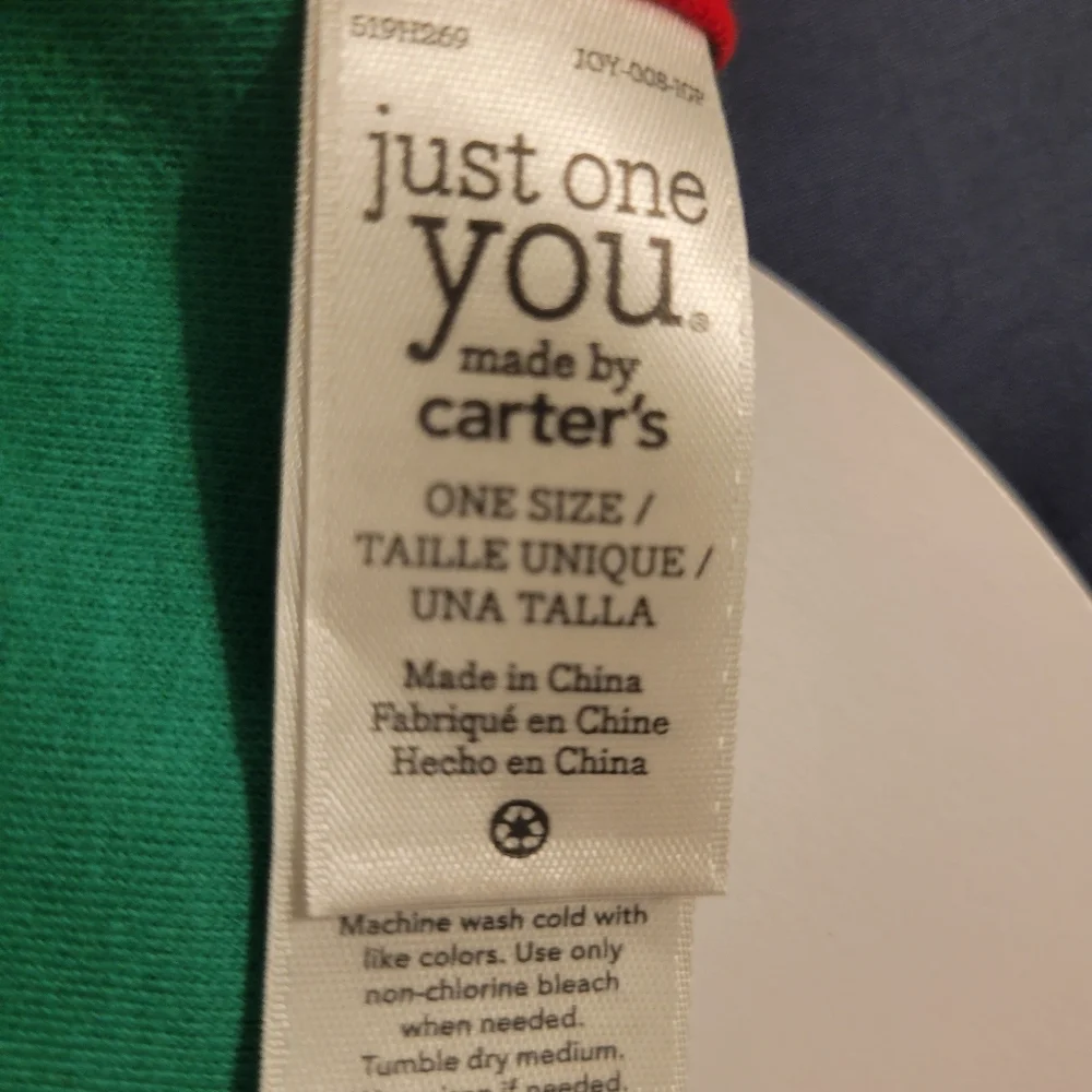 Carter's christmas dear santa I did my best holiday baby bib NWT
